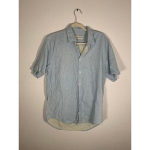 Coastaoro Men’s Button Down Tee Shirt Light Blue